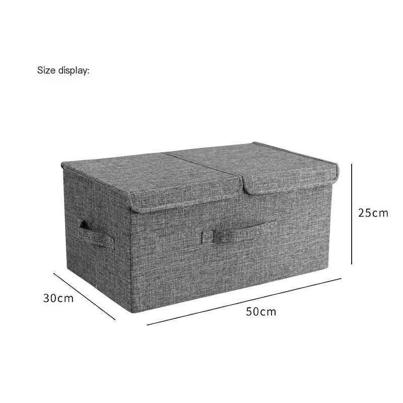Double-Compartment Fabric Storage Box