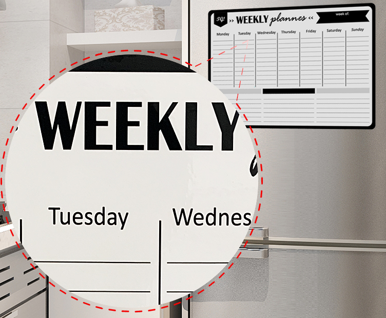 Magnetic Fridge Planner & Memo Board
