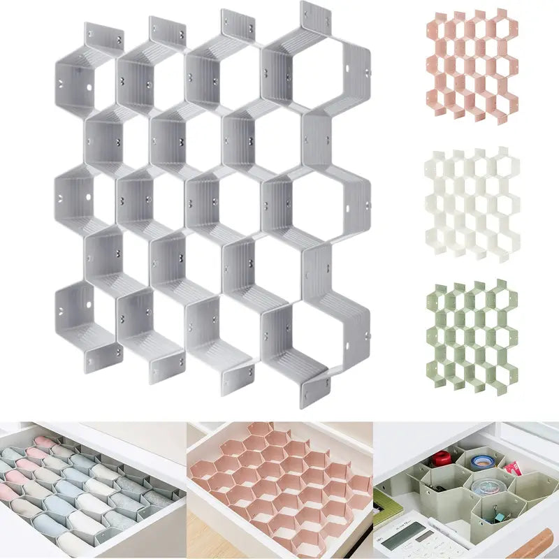 Adjustable Honeycomb Drawer Organizer