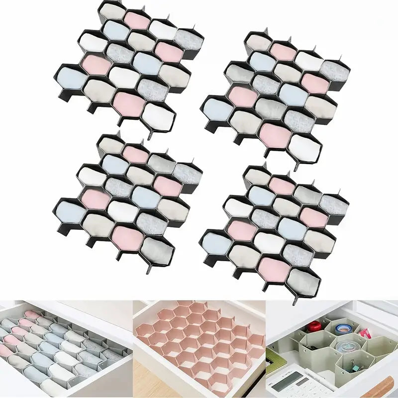 Adjustable Honeycomb Drawer Organizer