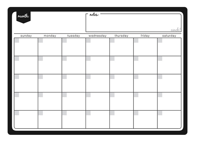 Magnetic Fridge Planner & Memo Board