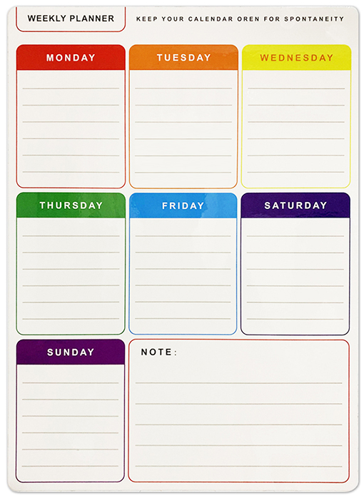 Magnetic Fridge Planner & Memo Board